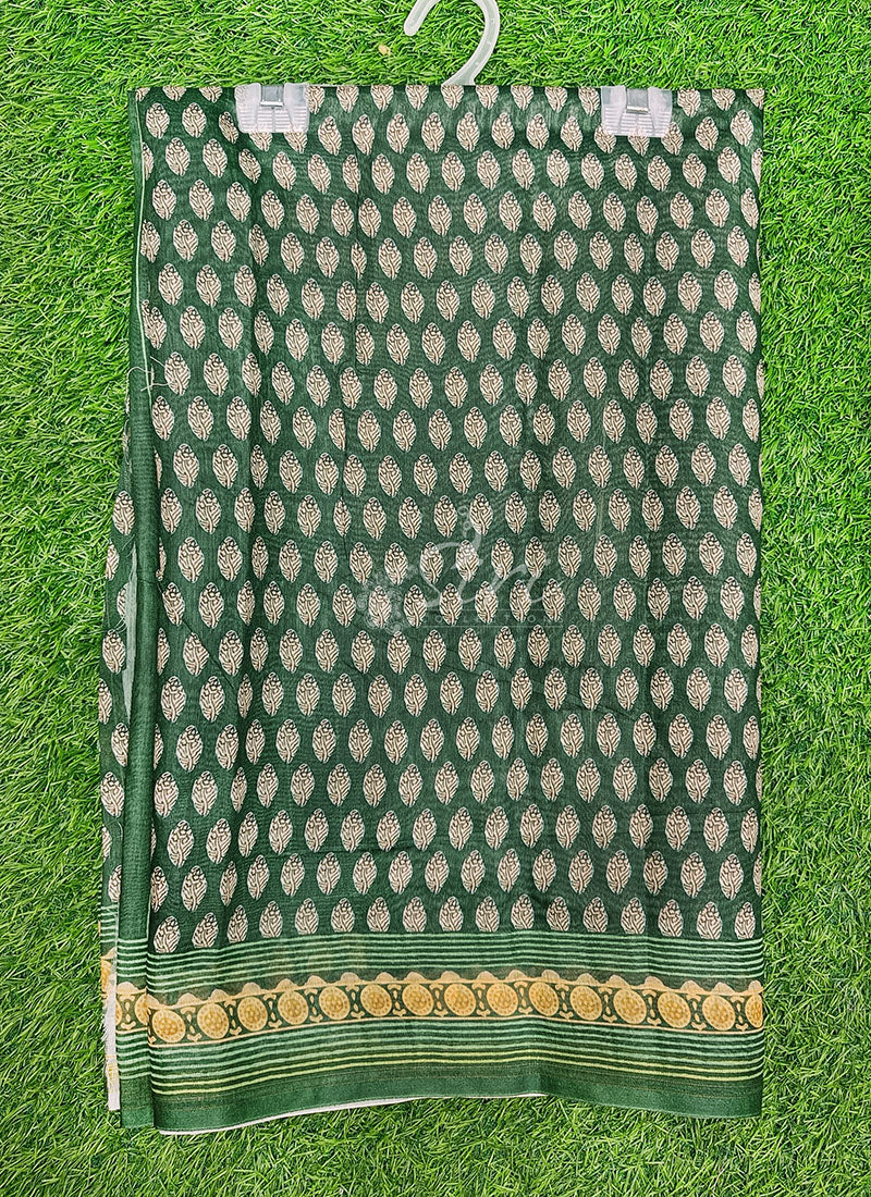 Beautiful Digital Print Chanderi Saree