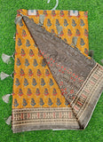 Beautiful Digital Print Tussar Saree