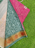 Beautiful Digital Print Tussar Saree