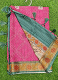 Beautiful Digital Print Tussar Saree
