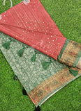 Beautiful Digital Print Tussar Saree
