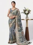 Beautiful Printed Fancy Silk Saree