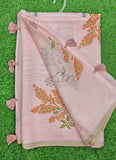 Beautiful Digital Print Soft Linen Saree
