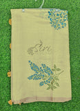 Beautiful Digital Print Soft Linen Saree