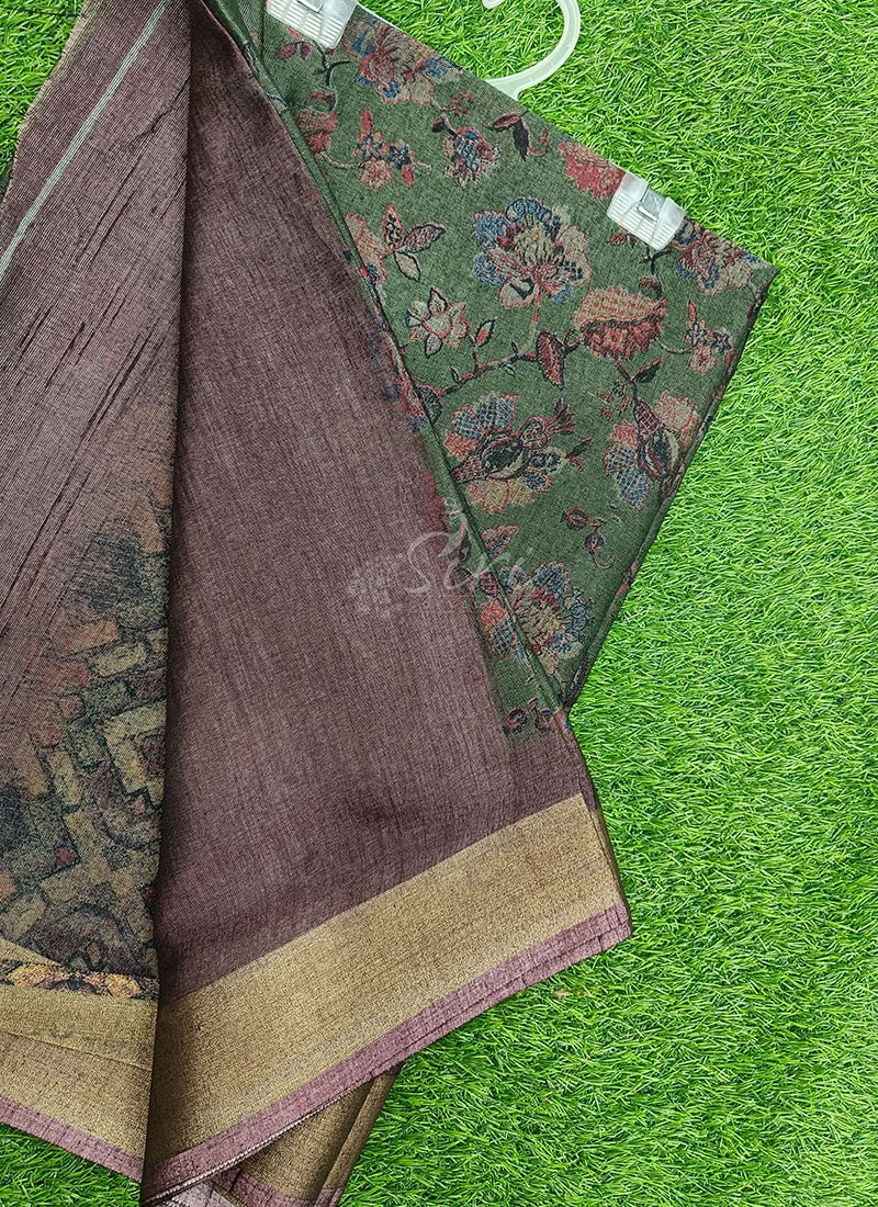 Latest Fancy Jute Cotton Saree