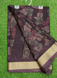 Latest Fancy Jute Cotton Saree