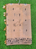 Latest Fancy Cotton Saree in Warli Design Borders