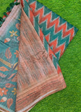 Lovely Digital Print Chanderi Saree