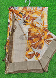 Lovely Digital Print Soft Raw Silk Saree