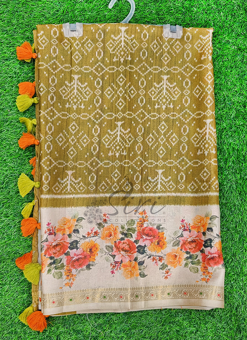 Lovely Digital Print Soft Silk Saree