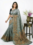 Lovely Digital Print Chanderi Saree