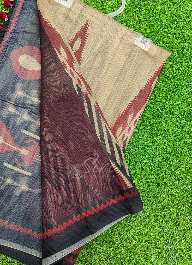 Lovely Digital Print Chanderi Saree