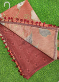 Lovely Digital Print Chanderi Saree