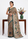 Lovely Digital Print Chanderi Saree