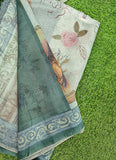 Lovely Digital Print Chanderi Saree
