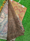 Lovely Digital Print Chanderi Saree