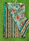 Lovely Digital Print Chanderi Saree