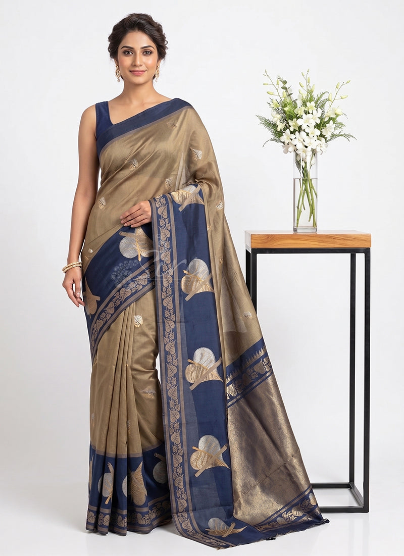 Latest Designer Banarasi Silk Cotton Saree