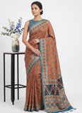 Designer Digital Print Semi Tussar Saree with Blouse