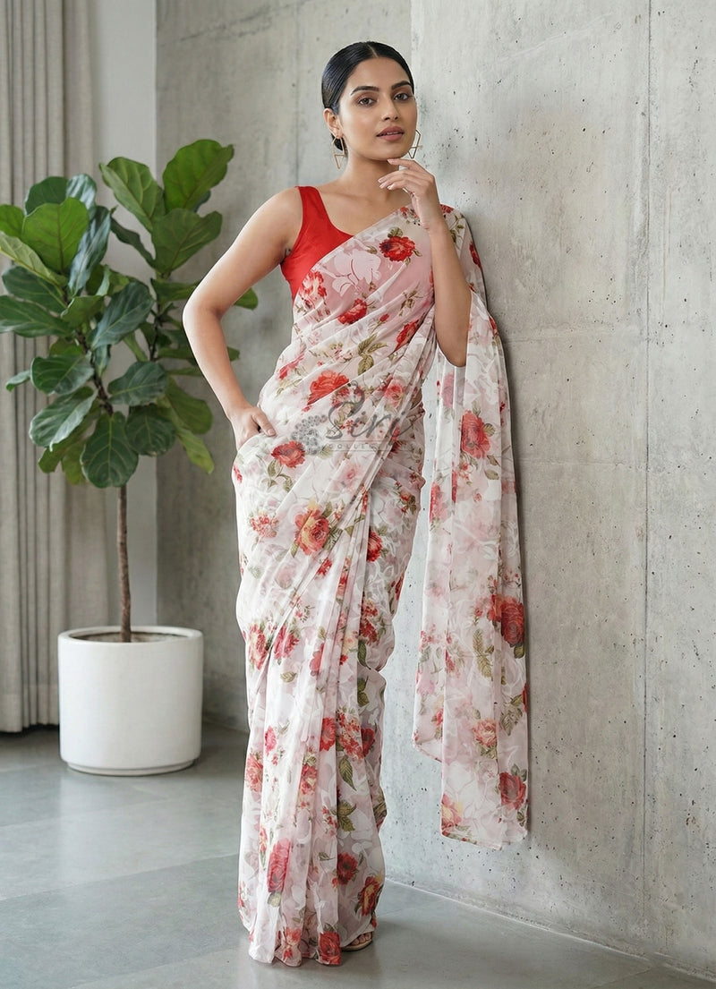 Garden Vareli Premium Quality Special Spectra Brasso Saree