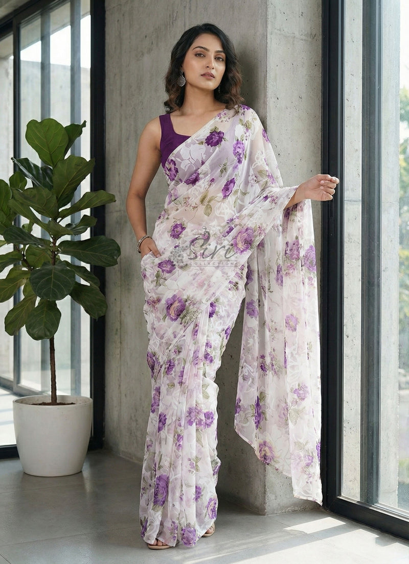 Garden Vareli Premium Quality Special Spectra Brasso Saree
