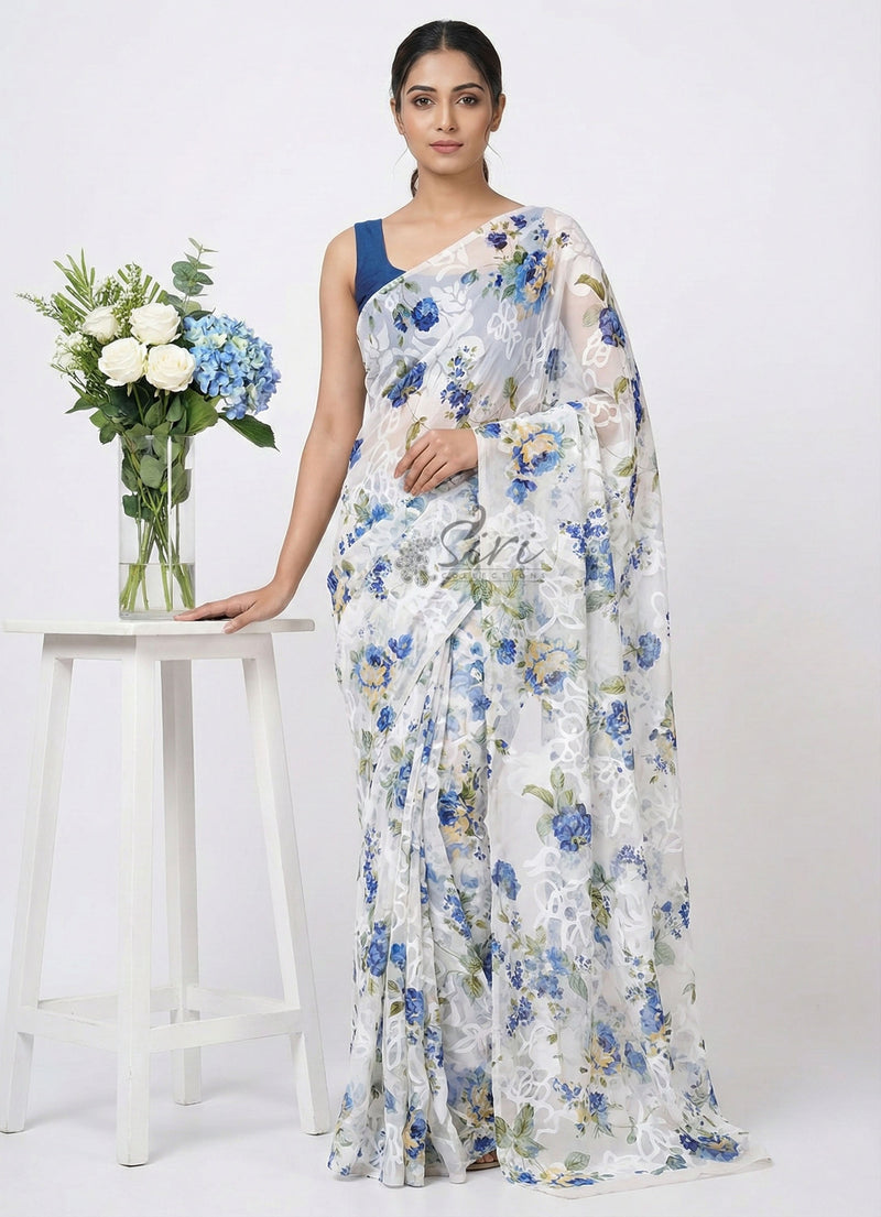 Garden Vareli Premium Quality Special Spectra Brasso Saree
