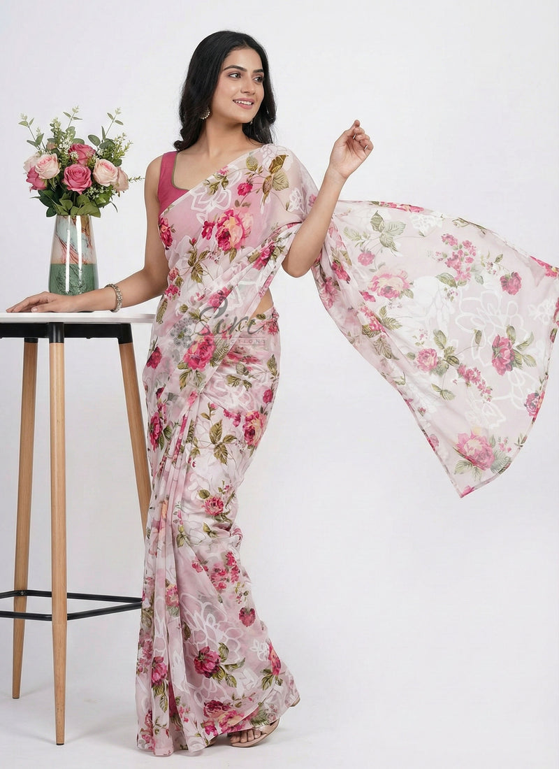 Garden Vareli Premium Quality Special Spectra Brasso Saree