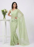 Beautiful Latest Lock Chiffon Brasso Saree