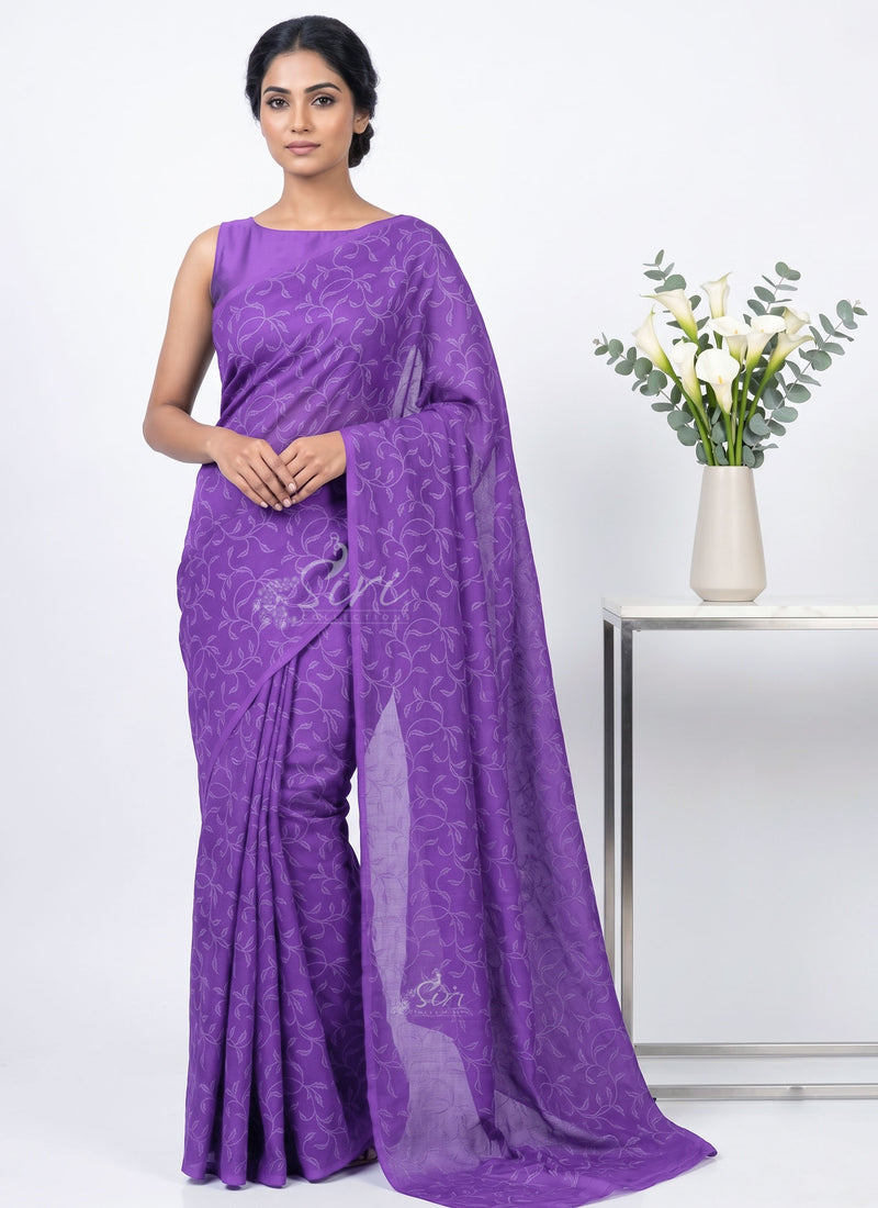 Latest Garden Vareli Lock Chiffon Brasso Saree