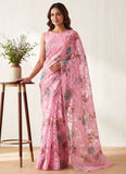 Garden Vareli Premium Quality Special Spectra Brasso Saree without Blouse