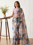 Garden Vareli Premium Quality Special Spectra Brasso Saree without Blouse