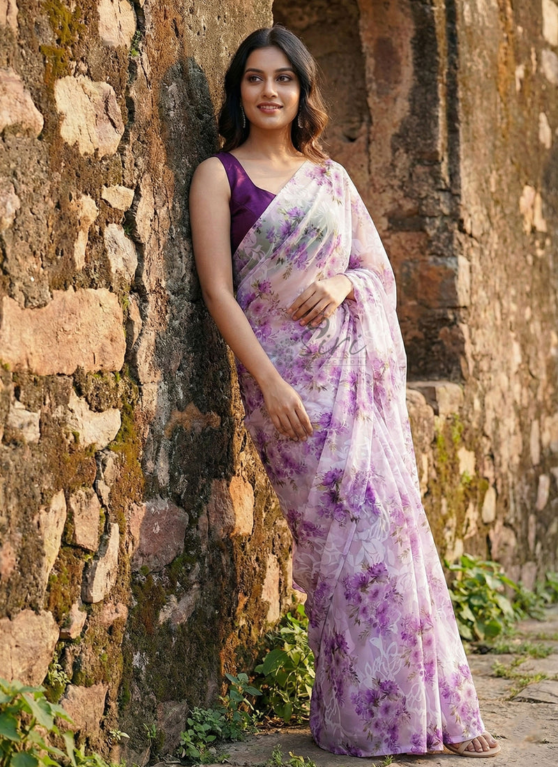 Garden Vareli Premium Quality Special Spectra Brasso Saree