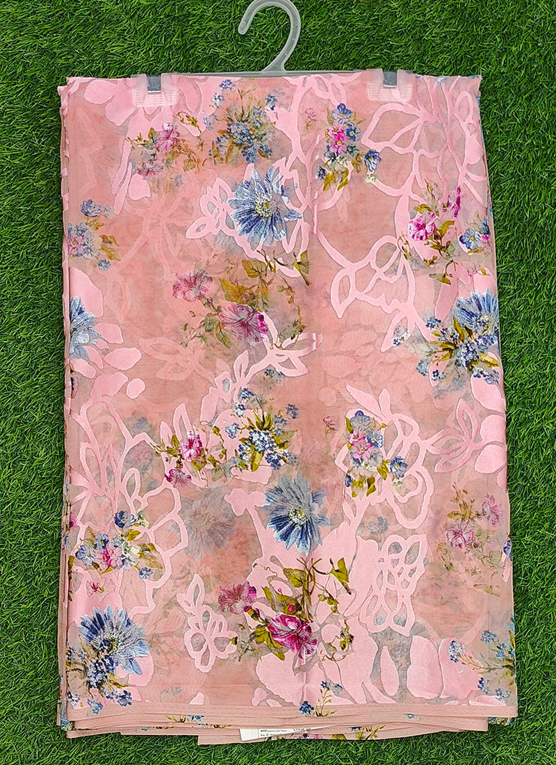 Garden Vareli Premium Quality Special Spectra Brasso Saree without Blouse