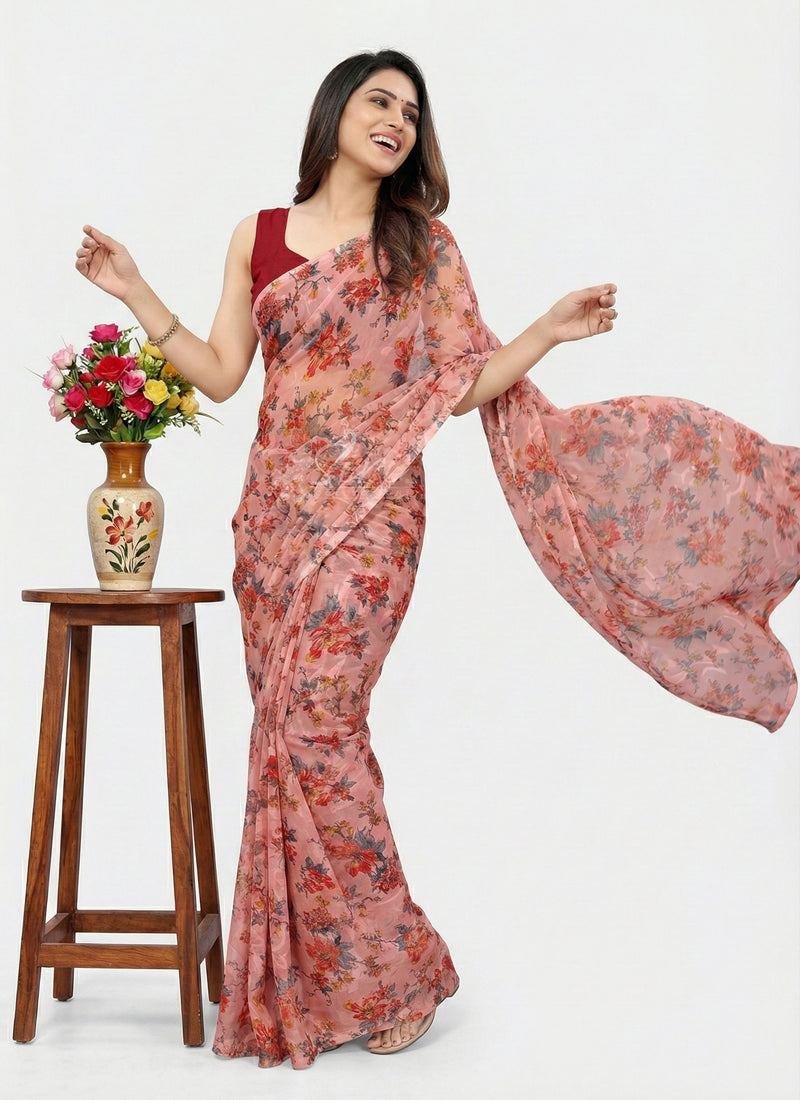 Garden Vareli Premium Quality Special Spectra Brasso Saree