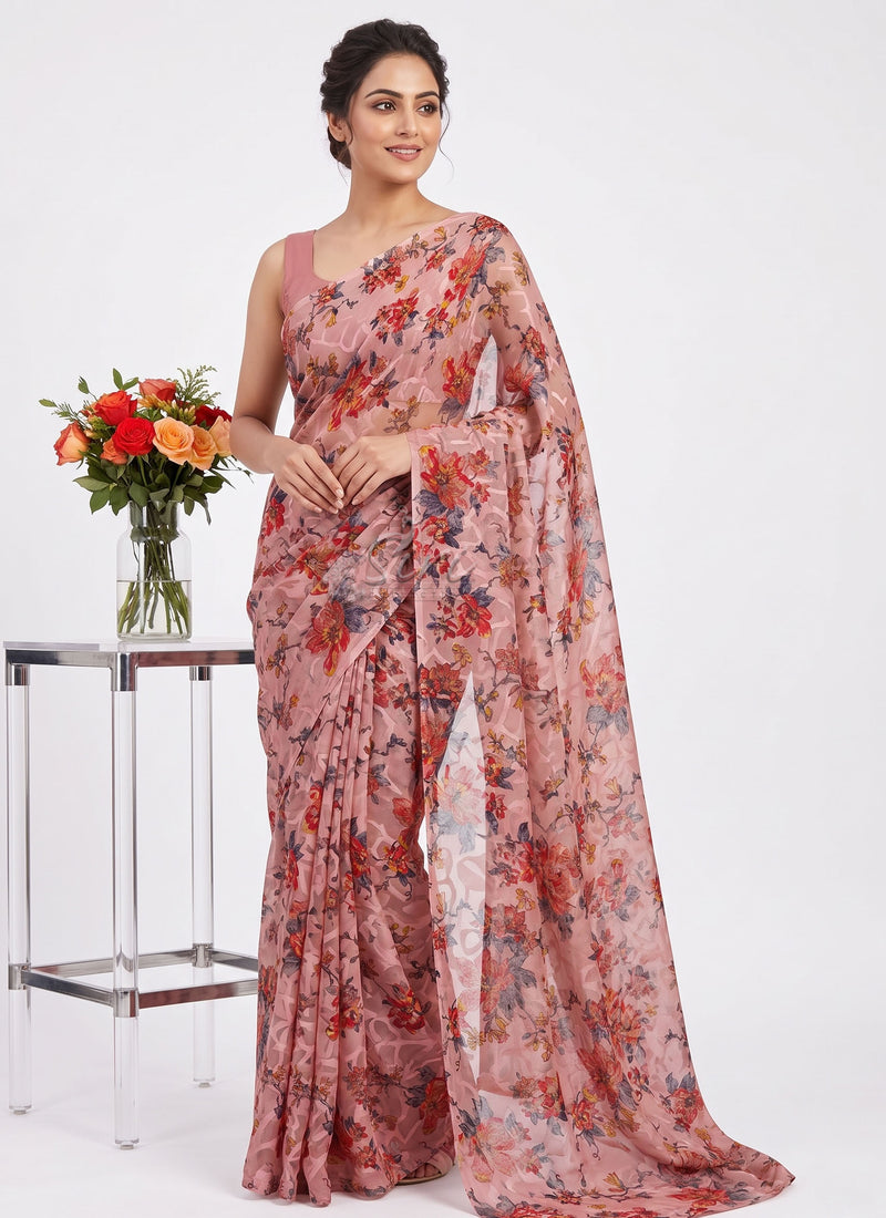 Garden Vareli Premium Quality Special Spectra Brasso Saree