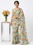 Garden Vareli Premium Quality Special Spectra Brasso Saree