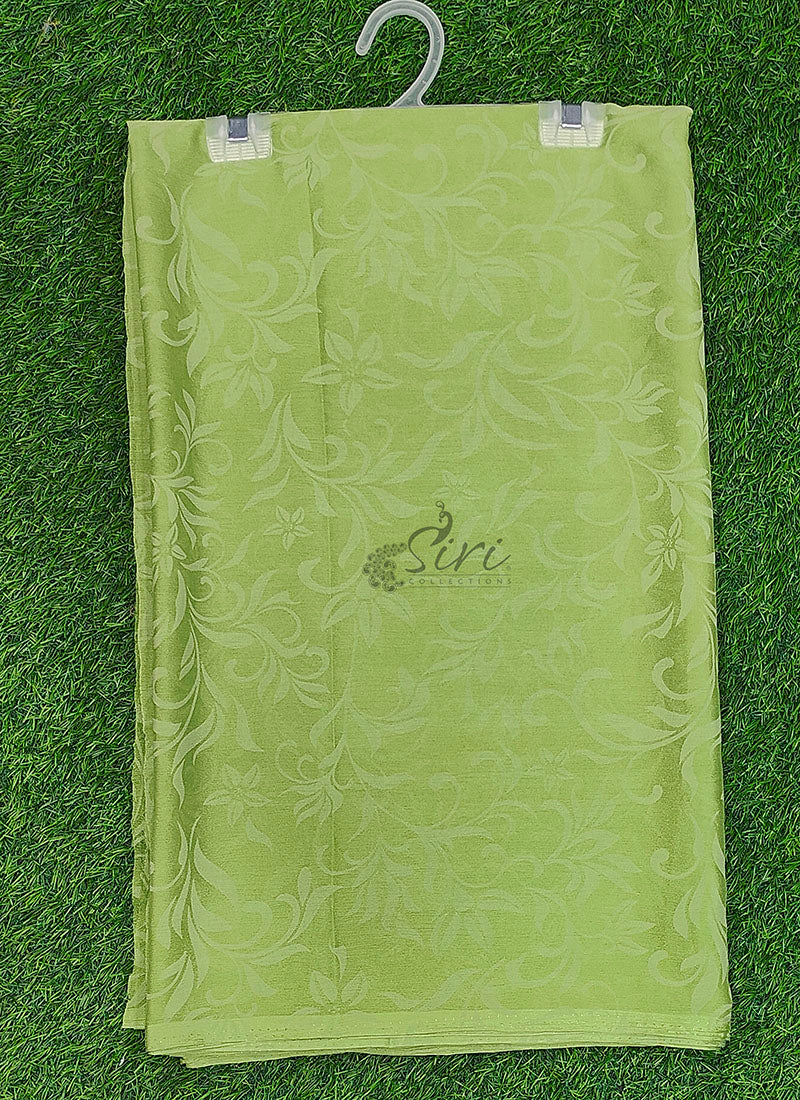 High Quality Latest Garden Lock Chiffon Brasso Saree