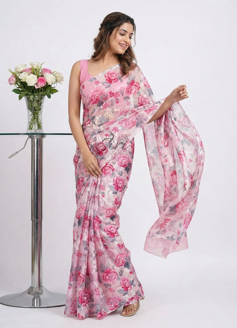Garden Vareli Premium Quality Special Spectra Brasso Saree