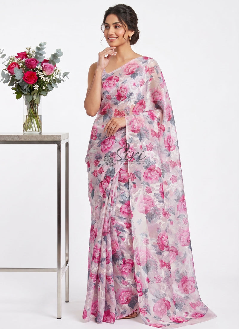 Garden Vareli Premium Quality Special Spectra Brasso Saree