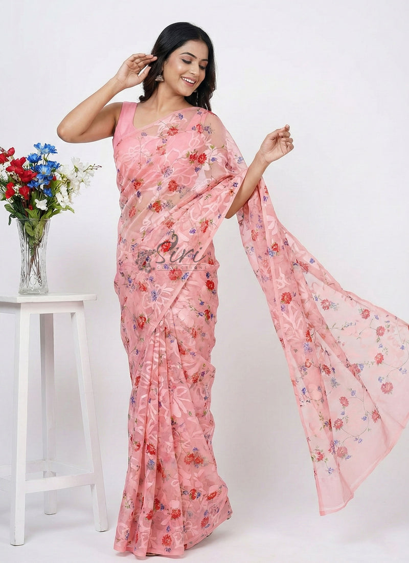 Garden Vareli Premium Quality Special Spectra Brasso Saree