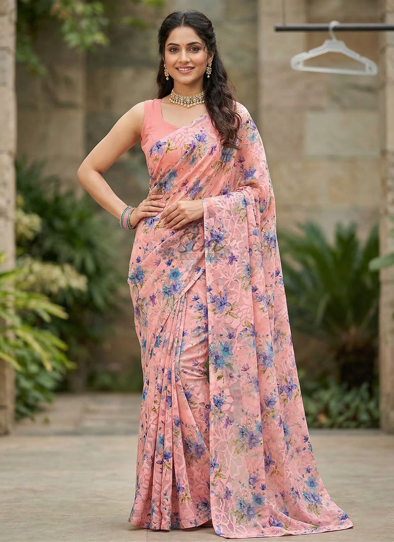Garden Vareli Premium Quality Special Spectra Brasso Saree
