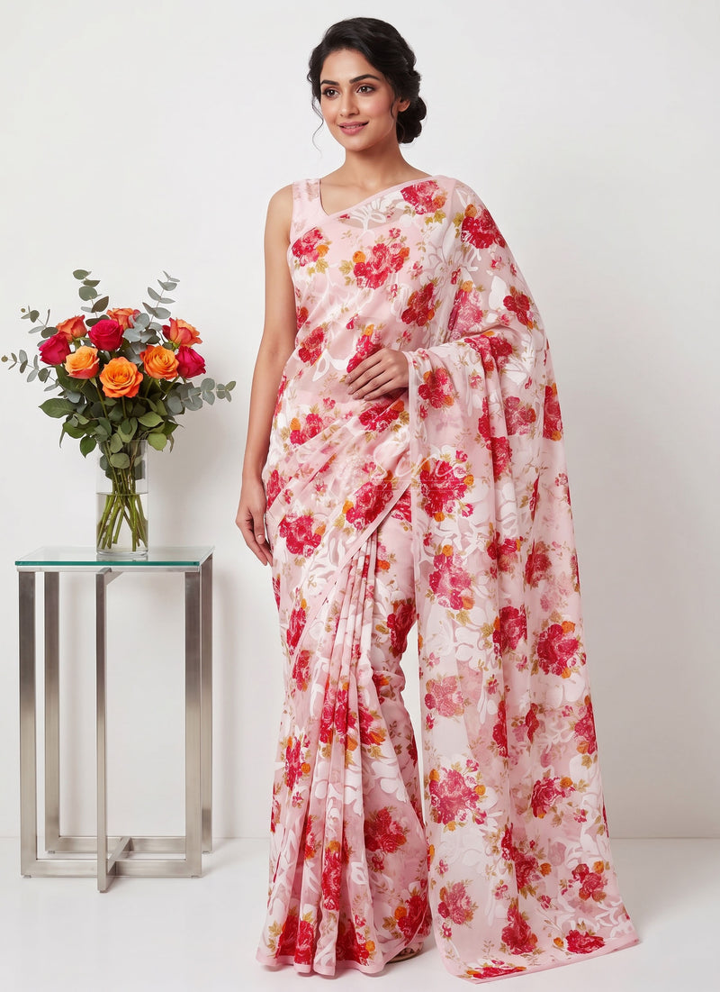 Garden Vareli Premium Quality Special Spectra Brasso Saree
