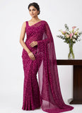 Latest Garden Vareli Lock Chiffon Brasso Saree