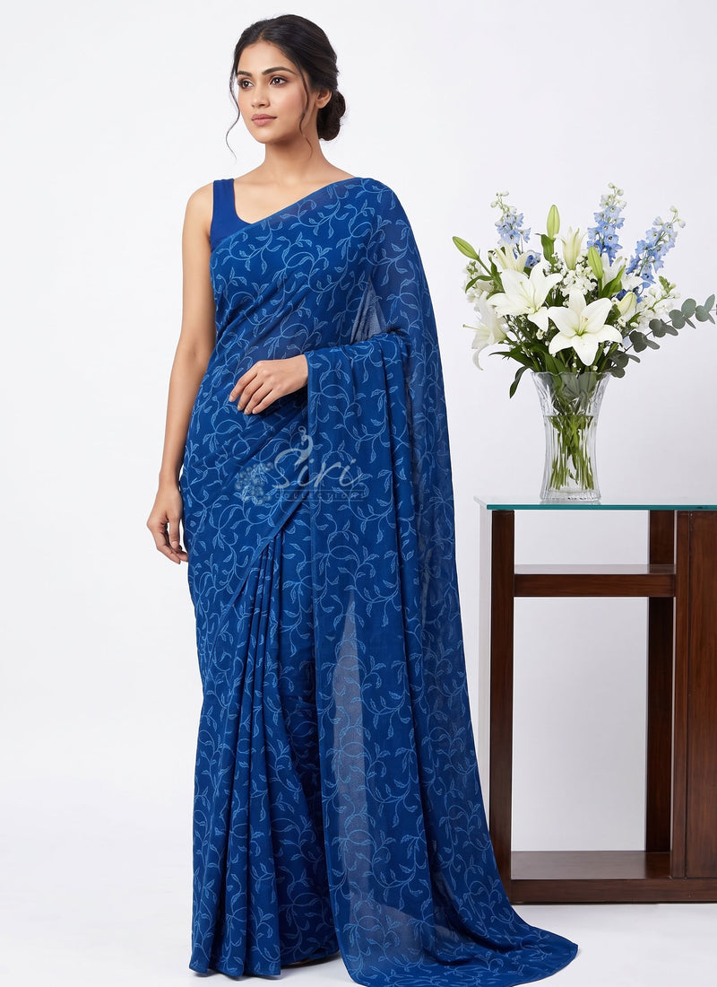 Latest Garden Vareli Lock Chiffon Brasso Saree