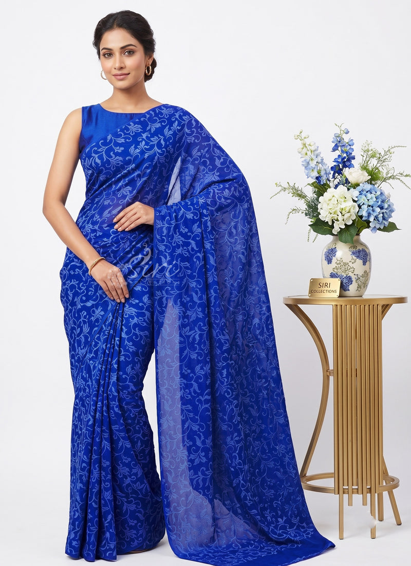 Latest Garden Vareli Lock Chiffon Brasso Saree