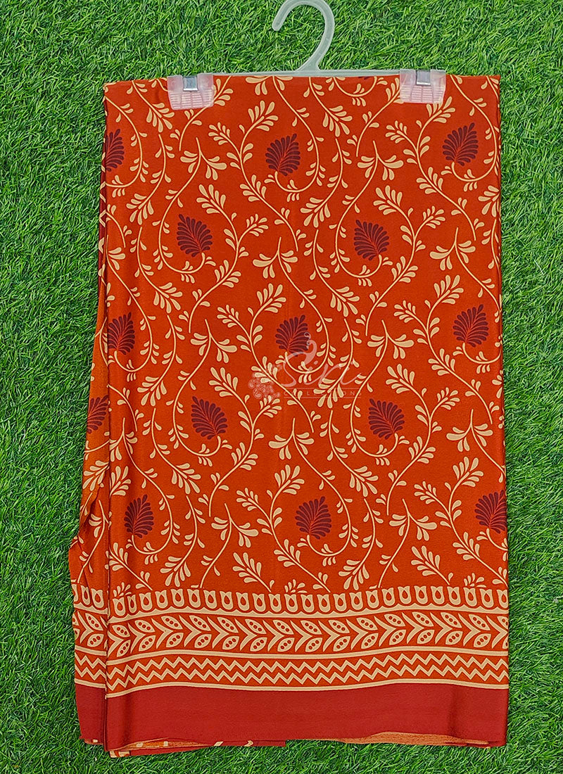 High Quality Garden Vareli Crepe Silk Saree with Blouse