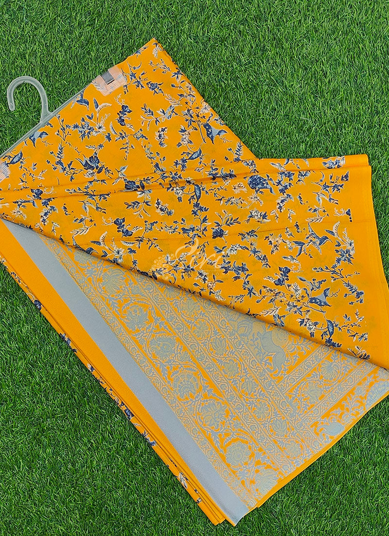 High Quality Garden Vareli Super Como Crepe Silk Saree