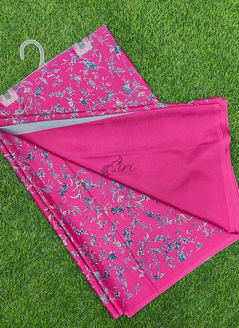 High Quality Garden Vareli Super Como Crepe Silk Saree