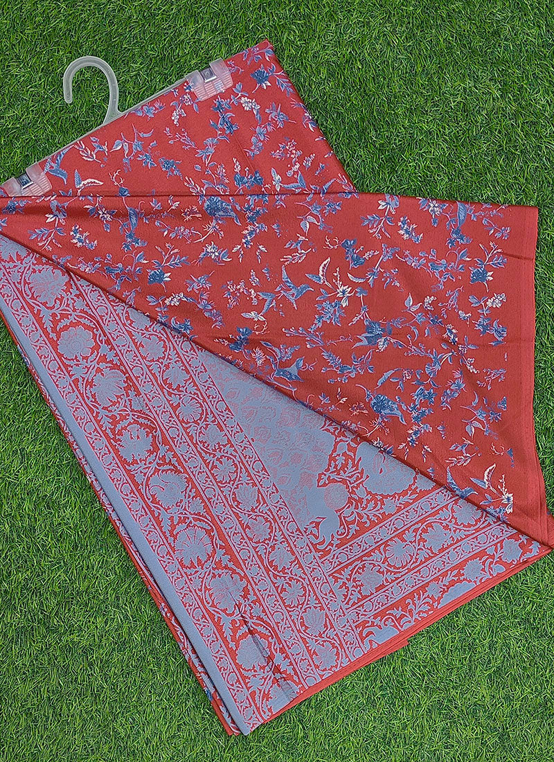 High Quality Garden Vareli Super Como Crepe Silk Saree