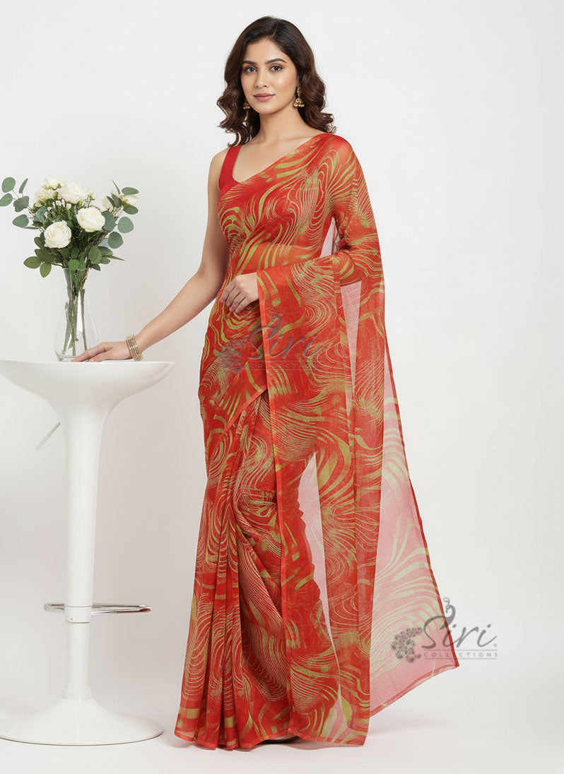 Latest Garden Vareli Georgette Saree